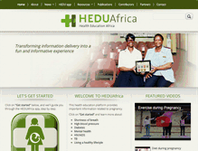 Tablet Screenshot of hedu-africa.org